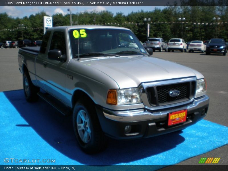 Silver Metallic / Medium Dark Flint 2005 Ford Ranger FX4 Off-Road SuperCab 4x4