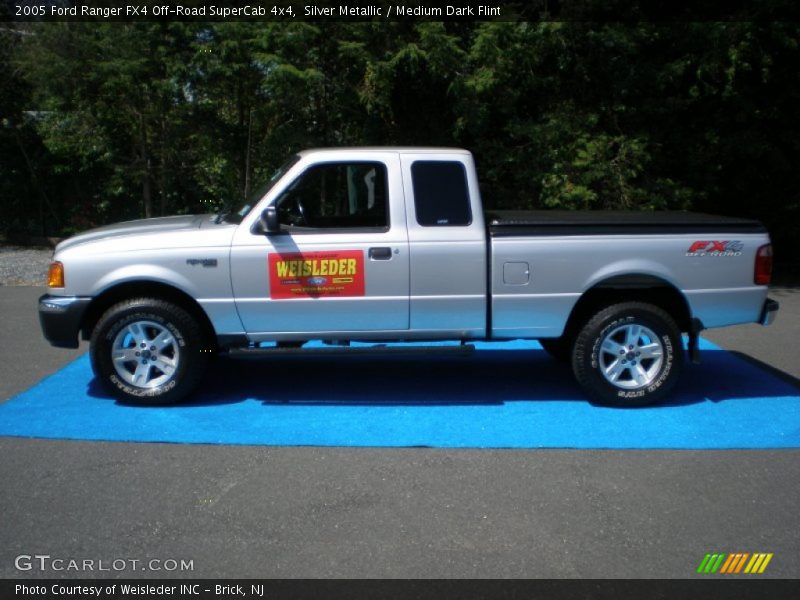 Silver Metallic / Medium Dark Flint 2005 Ford Ranger FX4 Off-Road SuperCab 4x4