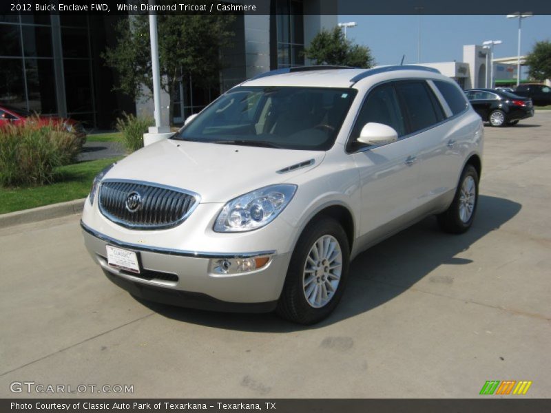 White Diamond Tricoat / Cashmere 2012 Buick Enclave FWD