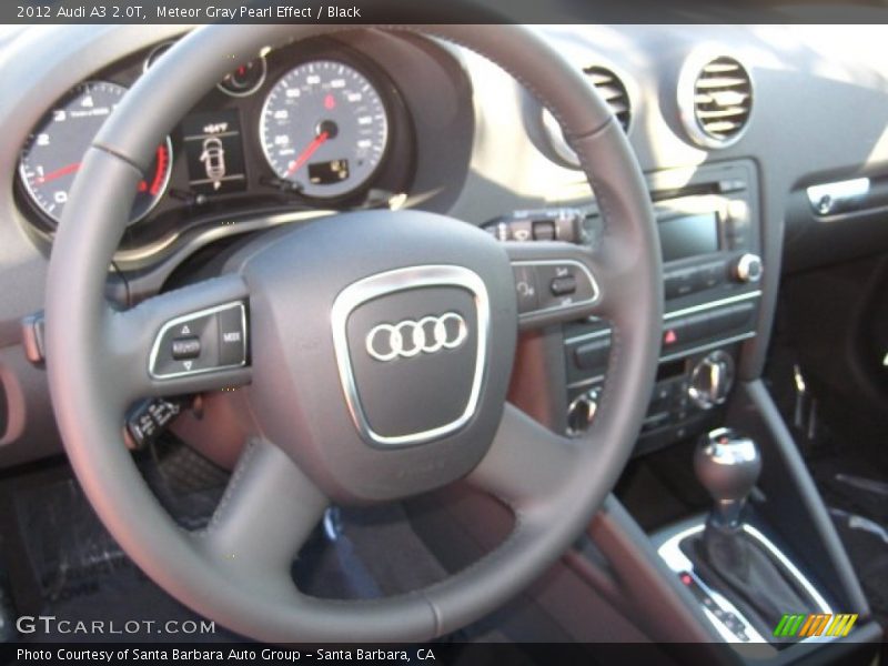 Meteor Gray Pearl Effect / Black 2012 Audi A3 2.0T