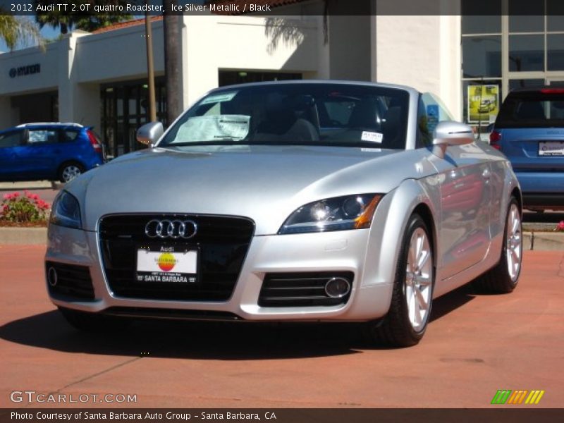Ice Silver Metallic / Black 2012 Audi TT 2.0T quattro Roadster