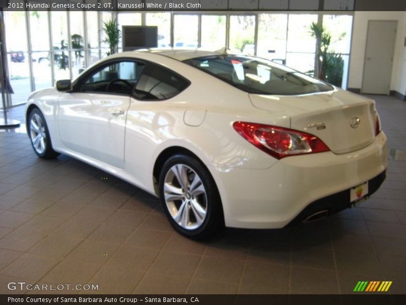 Karussell White / Black Cloth 2012 Hyundai Genesis Coupe 2.0T