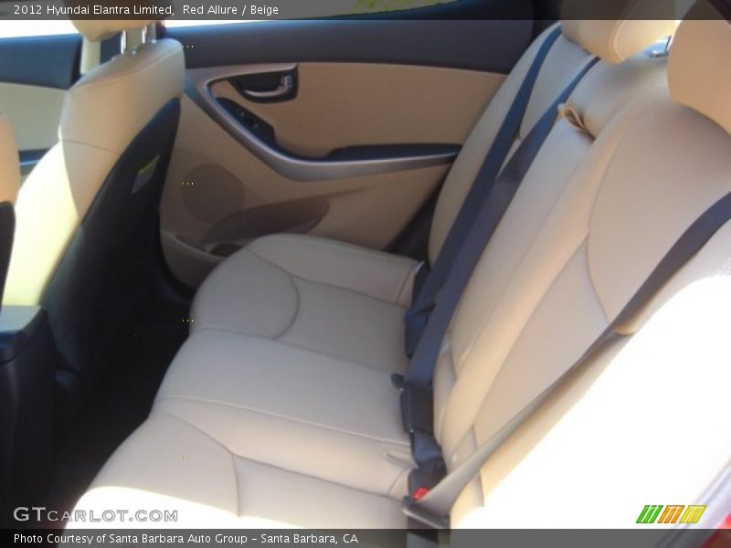  2012 Elantra Limited Beige Interior