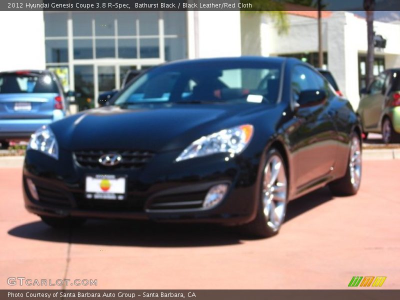 Bathurst Black / Black Leather/Red Cloth 2012 Hyundai Genesis Coupe 3.8 R-Spec