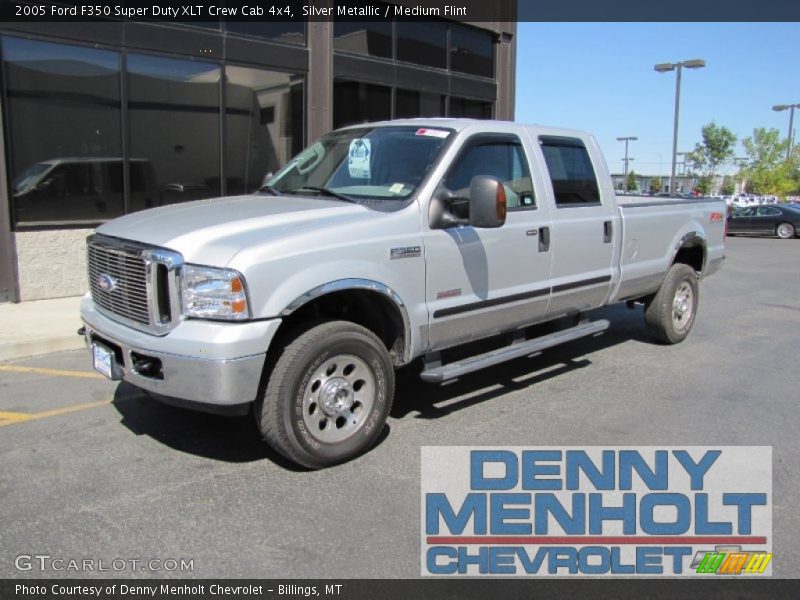 Silver Metallic / Medium Flint 2005 Ford F350 Super Duty XLT Crew Cab 4x4