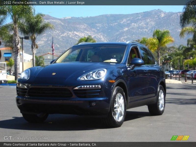 Dark Blue Metallic / Luxor Beige 2012 Porsche Cayenne