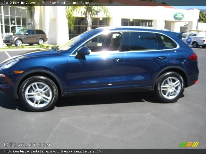 Dark Blue Metallic / Luxor Beige 2012 Porsche Cayenne