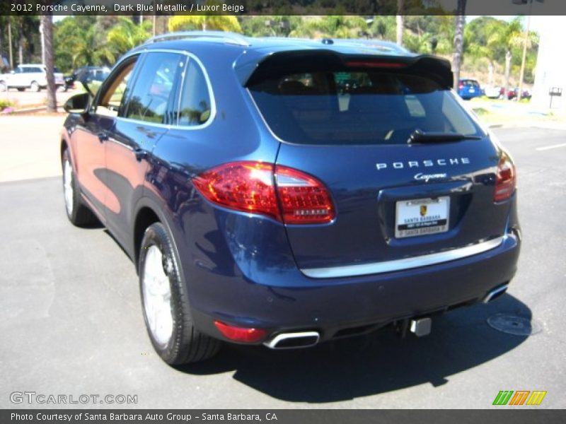 Dark Blue Metallic / Luxor Beige 2012 Porsche Cayenne