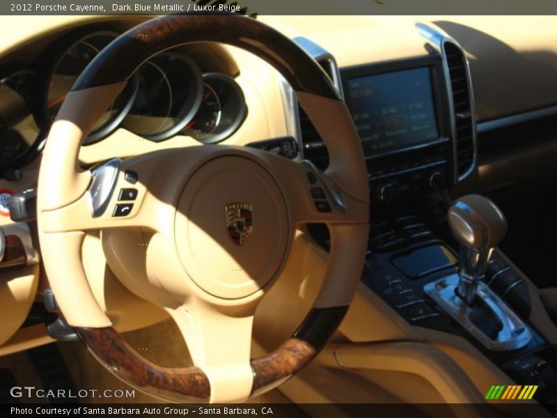 Dark Blue Metallic / Luxor Beige 2012 Porsche Cayenne