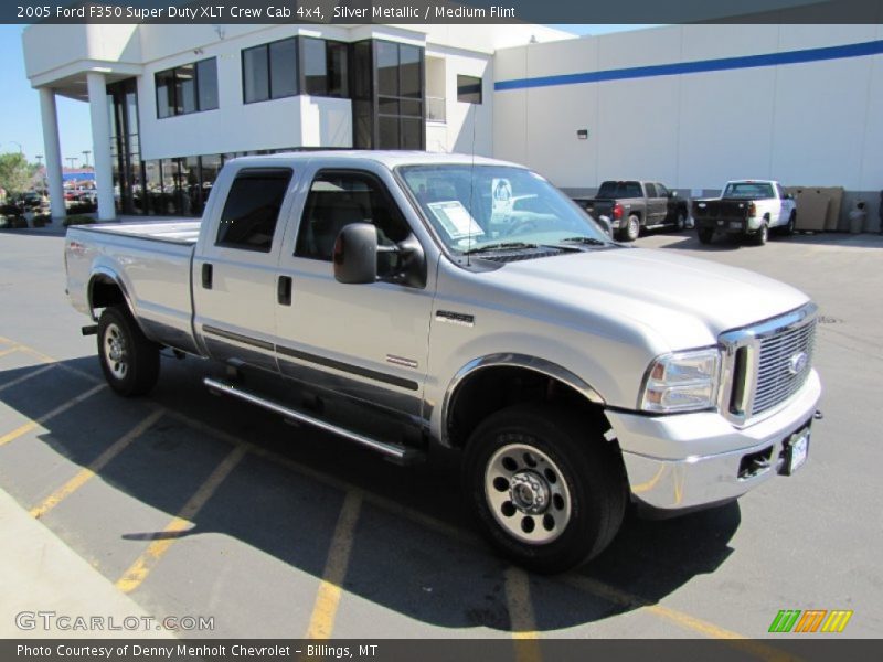Silver Metallic / Medium Flint 2005 Ford F350 Super Duty XLT Crew Cab 4x4
