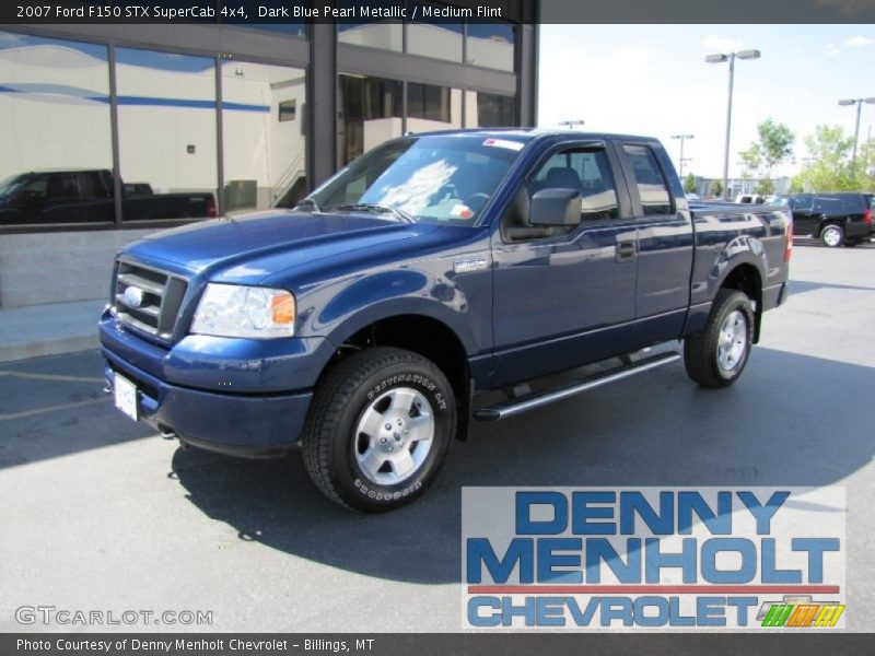 Dark Blue Pearl Metallic / Medium Flint 2007 Ford F150 STX SuperCab 4x4