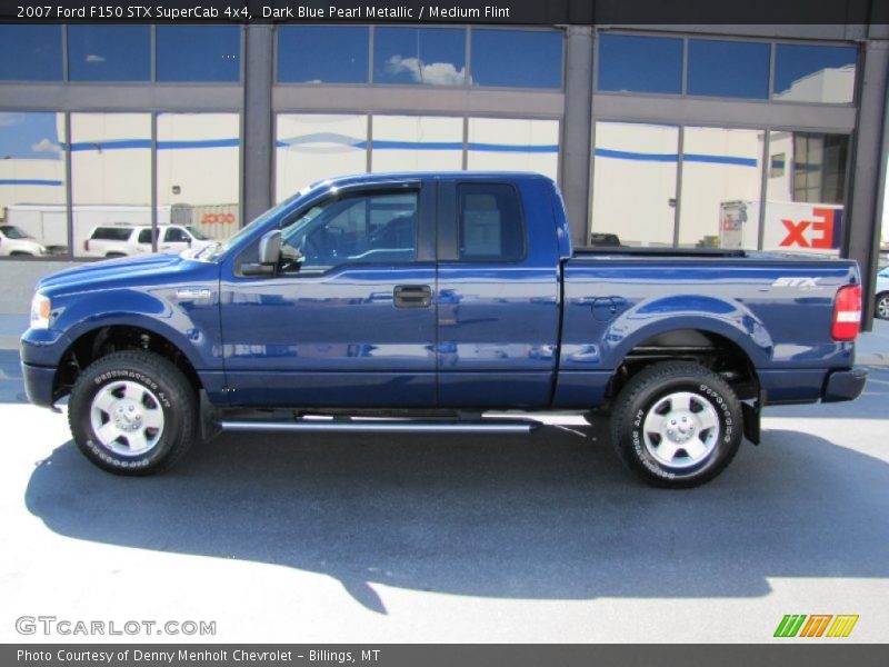 Dark Blue Pearl Metallic / Medium Flint 2007 Ford F150 STX SuperCab 4x4