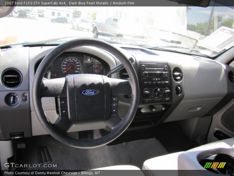 Dark Blue Pearl Metallic / Medium Flint 2007 Ford F150 STX SuperCab 4x4