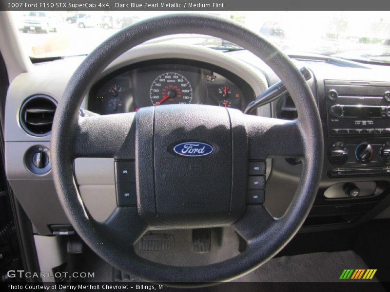 Dark Blue Pearl Metallic / Medium Flint 2007 Ford F150 STX SuperCab 4x4