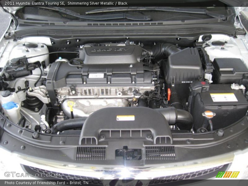 Shimmering Silver Metallic / Black 2011 Hyundai Elantra Touring SE