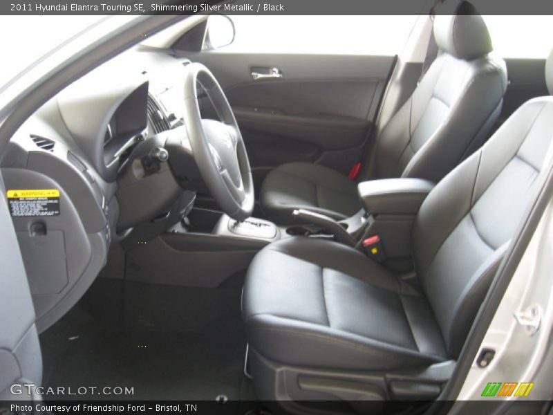Shimmering Silver Metallic / Black 2011 Hyundai Elantra Touring SE