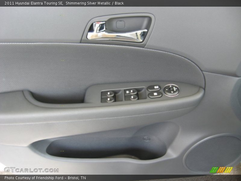 Shimmering Silver Metallic / Black 2011 Hyundai Elantra Touring SE
