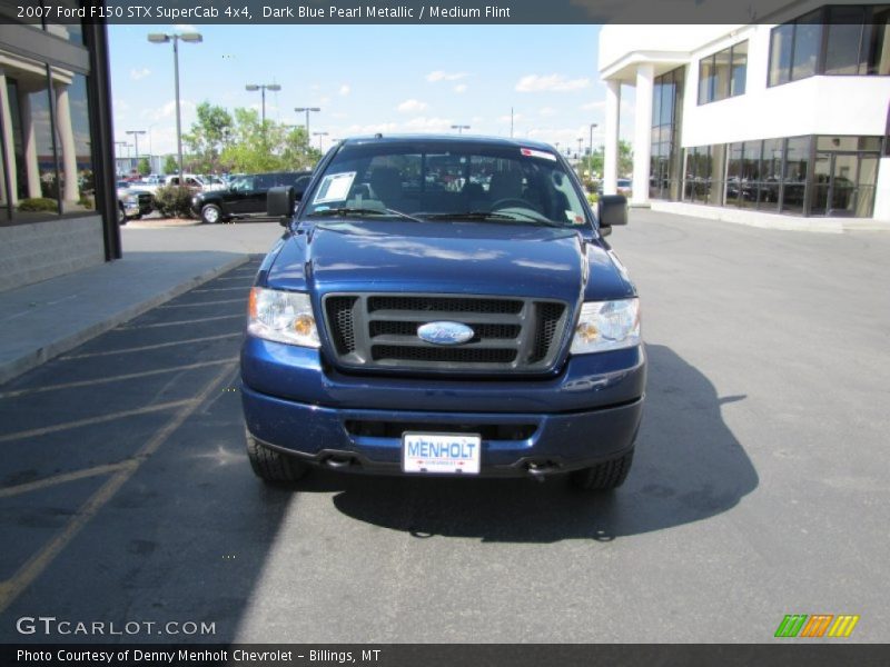 Dark Blue Pearl Metallic / Medium Flint 2007 Ford F150 STX SuperCab 4x4