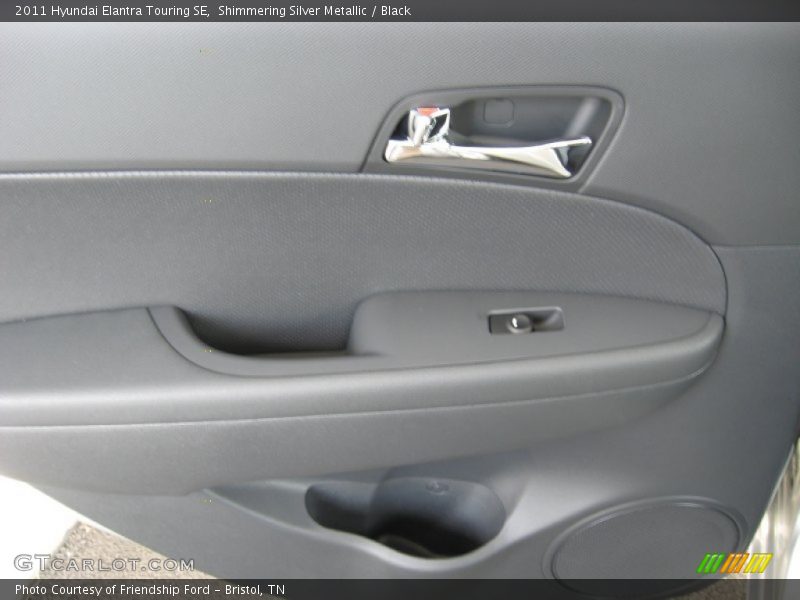 Shimmering Silver Metallic / Black 2011 Hyundai Elantra Touring SE