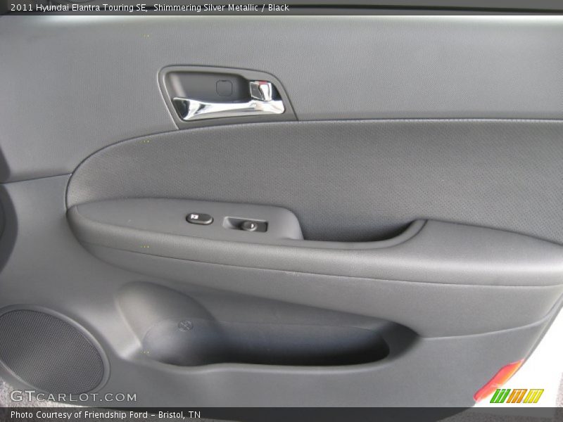 Shimmering Silver Metallic / Black 2011 Hyundai Elantra Touring SE