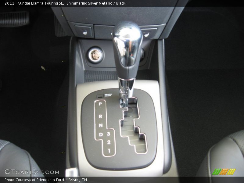 Shimmering Silver Metallic / Black 2011 Hyundai Elantra Touring SE