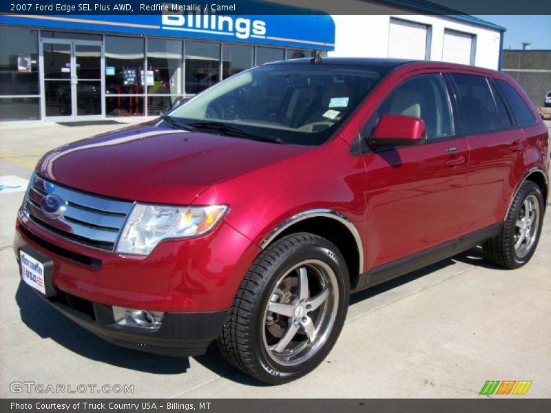 Redfire Metallic / Camel 2007 Ford Edge SEL Plus AWD