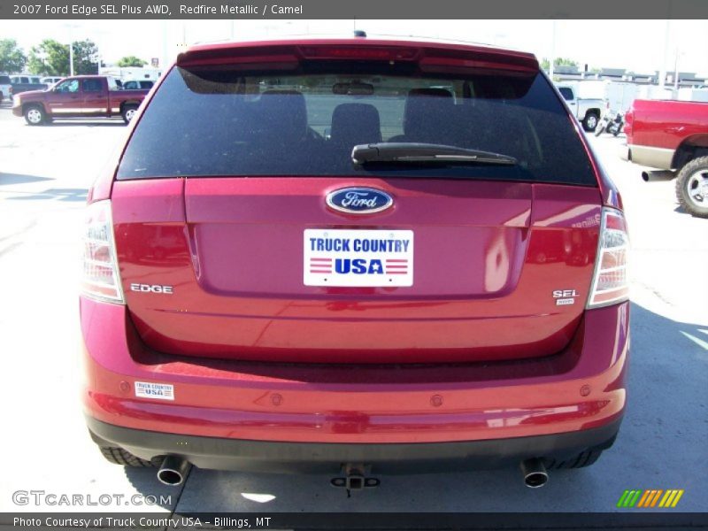 Redfire Metallic / Camel 2007 Ford Edge SEL Plus AWD