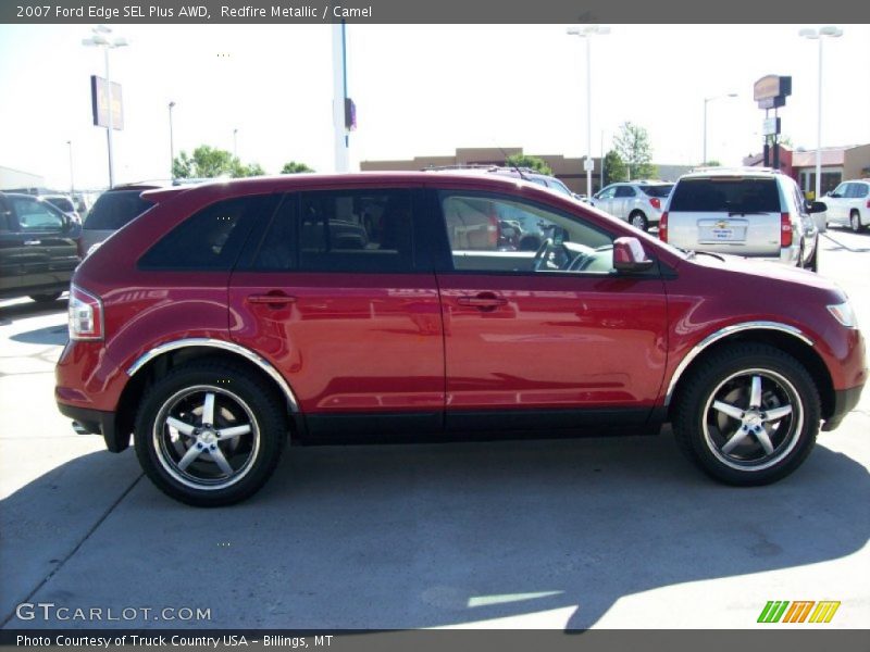 Redfire Metallic / Camel 2007 Ford Edge SEL Plus AWD