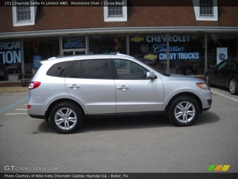 Moonstone Silver / Cocoa Black 2011 Hyundai Santa Fe Limited AWD