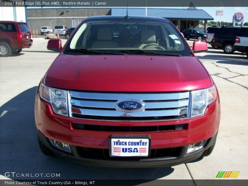 Redfire Metallic / Camel 2007 Ford Edge SEL Plus AWD