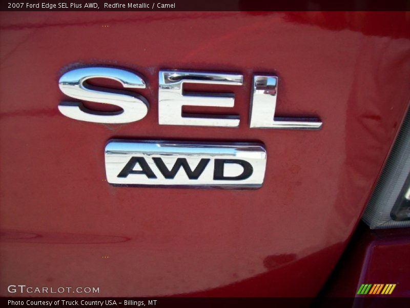 Redfire Metallic / Camel 2007 Ford Edge SEL Plus AWD
