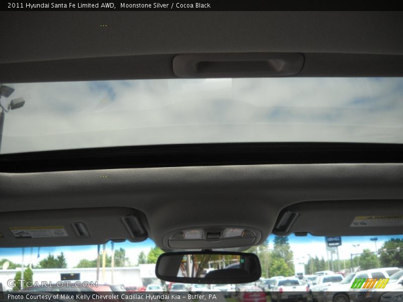 Moonstone Silver / Cocoa Black 2011 Hyundai Santa Fe Limited AWD
