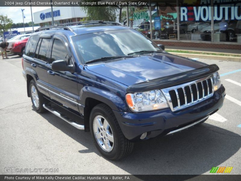 Midnight Blue Pearl / Dark Slate Gray 2004 Jeep Grand Cherokee Overland 4x4