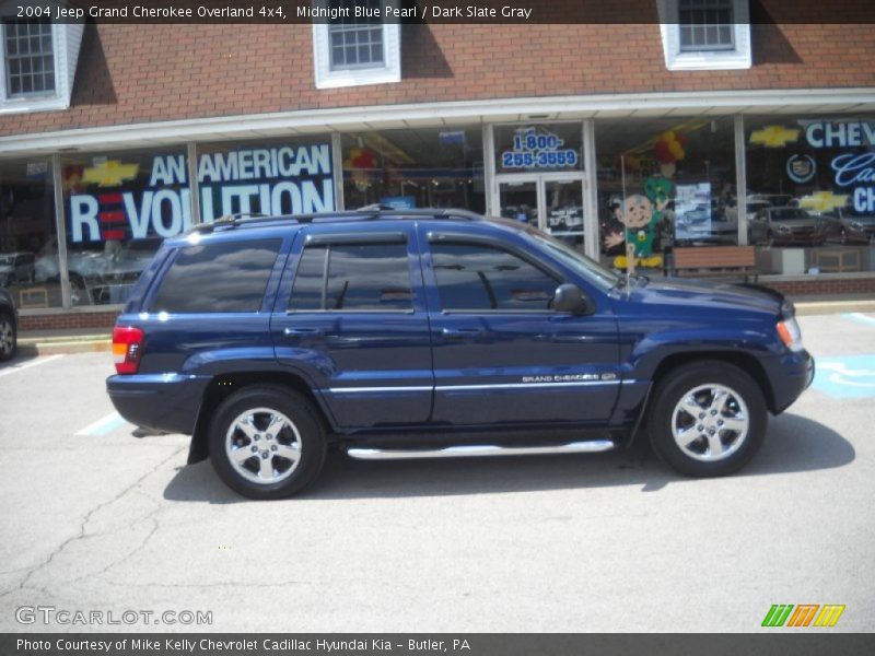 Midnight Blue Pearl / Dark Slate Gray 2004 Jeep Grand Cherokee Overland 4x4