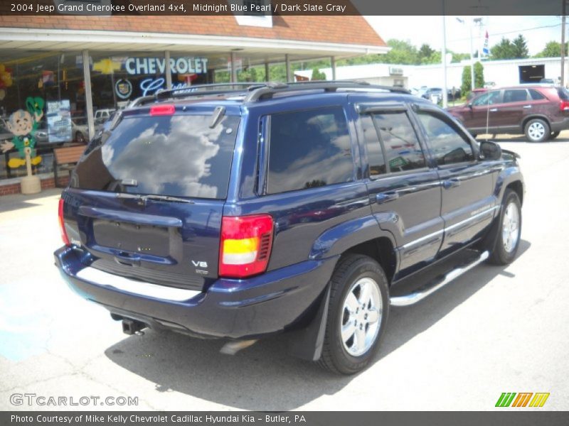 Midnight Blue Pearl / Dark Slate Gray 2004 Jeep Grand Cherokee Overland 4x4