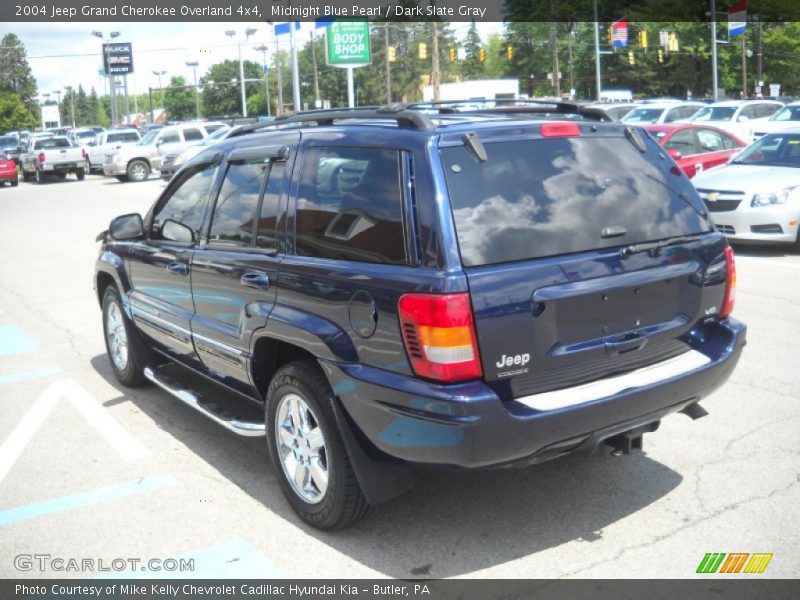 Midnight Blue Pearl / Dark Slate Gray 2004 Jeep Grand Cherokee Overland 4x4