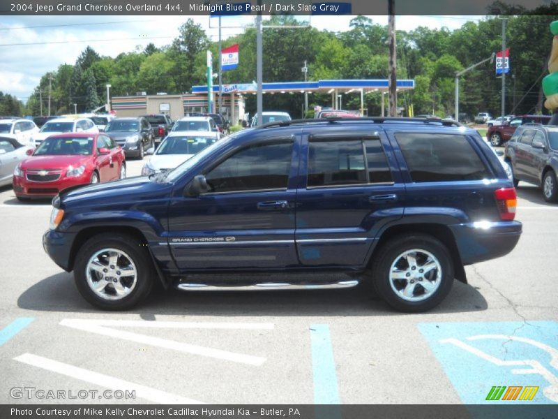 Midnight Blue Pearl / Dark Slate Gray 2004 Jeep Grand Cherokee Overland 4x4