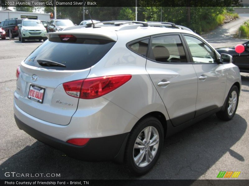 Diamond Silver / Black 2012 Hyundai Tucson GLS