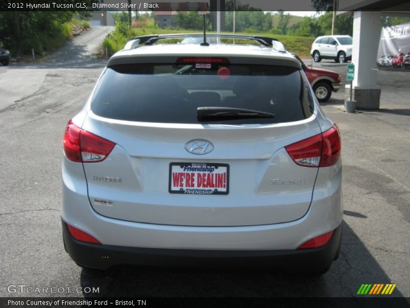 Diamond Silver / Black 2012 Hyundai Tucson GLS