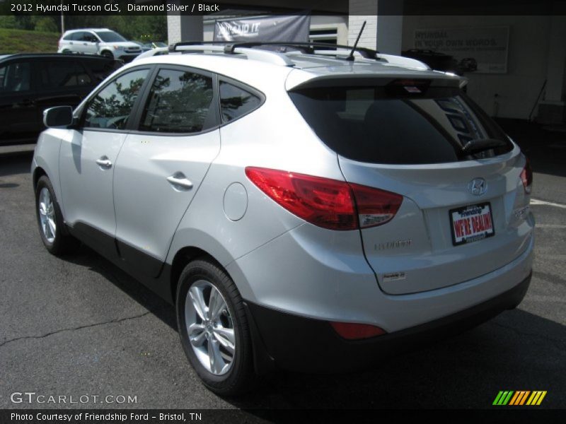 Diamond Silver / Black 2012 Hyundai Tucson GLS