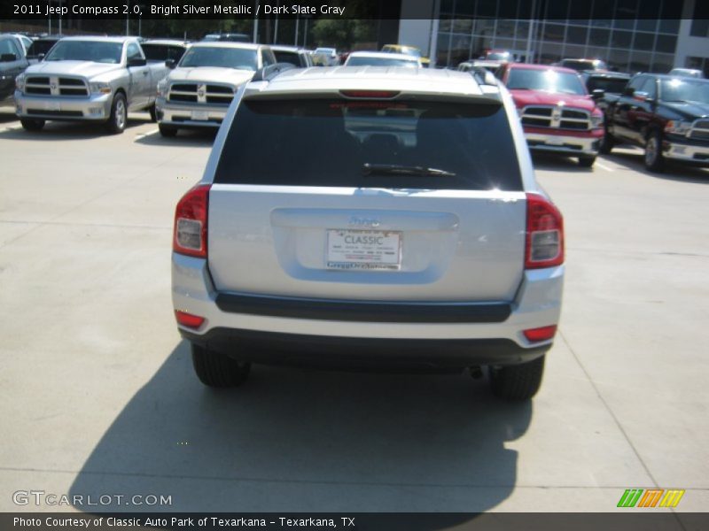 Bright Silver Metallic / Dark Slate Gray 2011 Jeep Compass 2.0