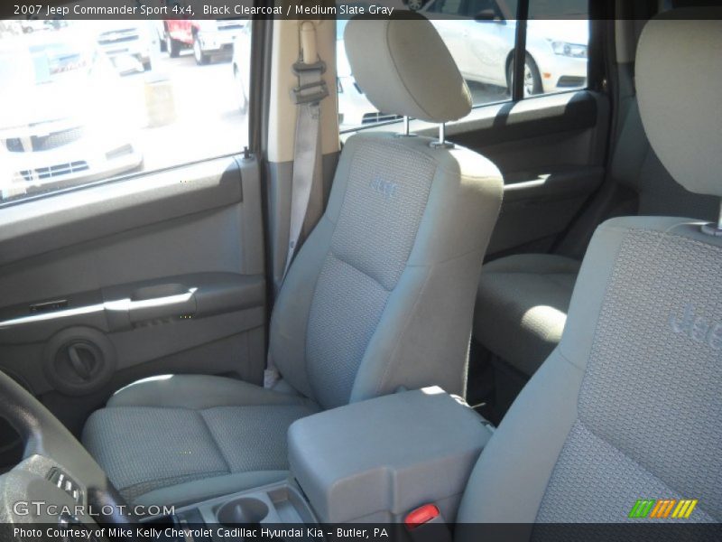 Black Clearcoat / Medium Slate Gray 2007 Jeep Commander Sport 4x4