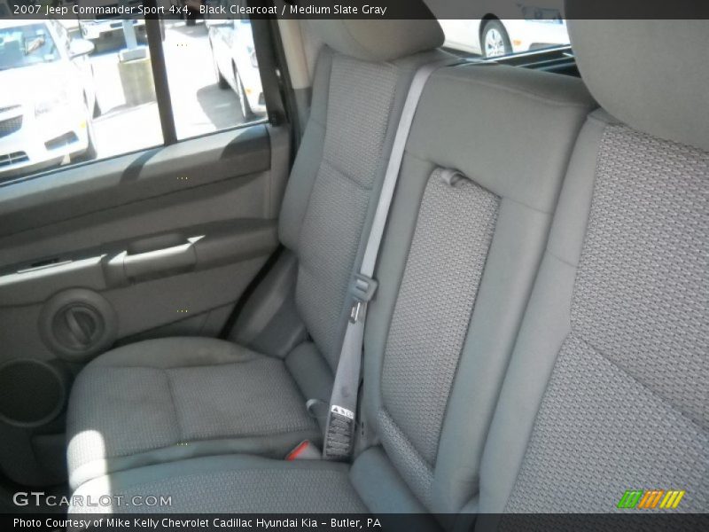 Black Clearcoat / Medium Slate Gray 2007 Jeep Commander Sport 4x4