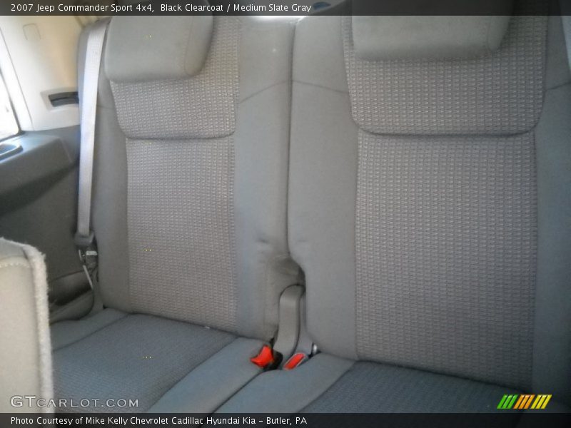 Black Clearcoat / Medium Slate Gray 2007 Jeep Commander Sport 4x4