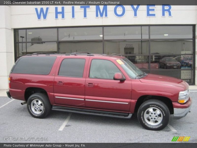 Redfire Metallic / Medium Gray/Neutral 2002 Chevrolet Suburban 1500 LT 4x4