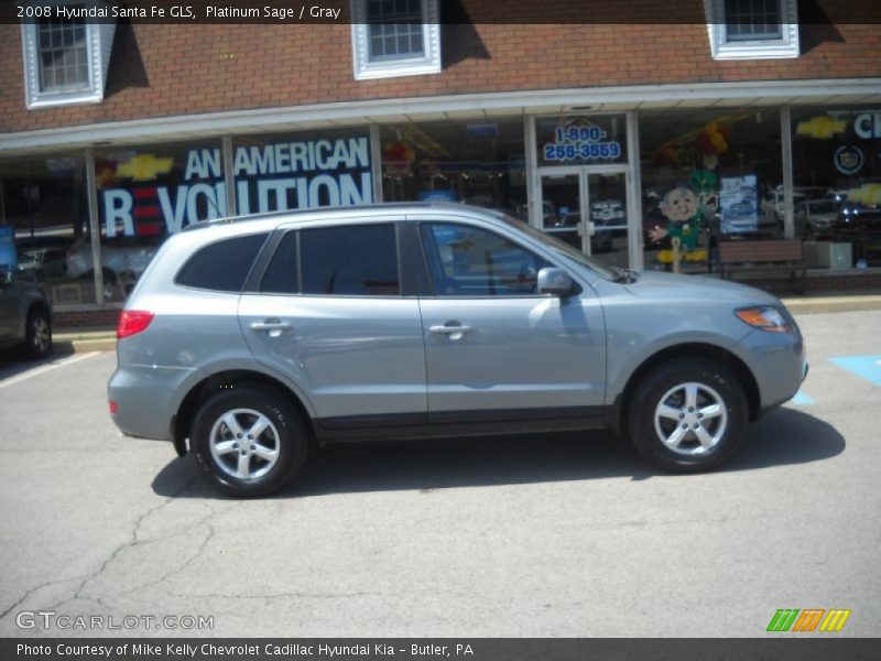 Platinum Sage / Gray 2008 Hyundai Santa Fe GLS