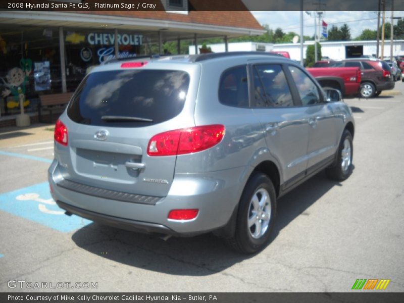 Platinum Sage / Gray 2008 Hyundai Santa Fe GLS