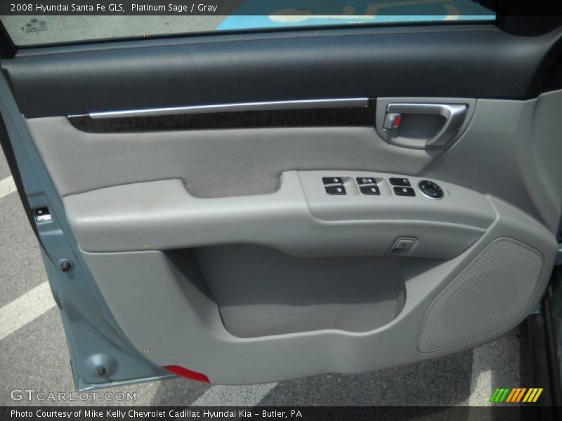 Platinum Sage / Gray 2008 Hyundai Santa Fe GLS
