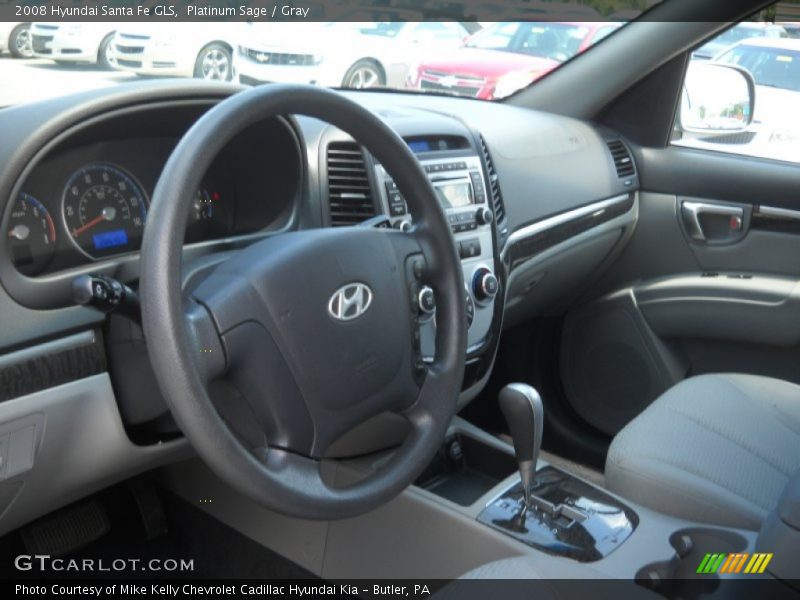 Platinum Sage / Gray 2008 Hyundai Santa Fe GLS