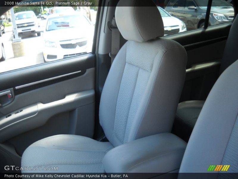 Platinum Sage / Gray 2008 Hyundai Santa Fe GLS